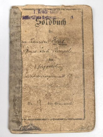 Preußen, Militärpaß und Soldbuch eines...