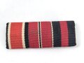 Bandspange Eisernes Kreuz 2.Klasse 1939 / Medaille Winterschlacht im Osten / Anschlussmedaille 1.Oktober 1938, 46mm