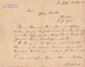 1.Weltkrieg , zwei Verleihungsurkunden eines Angehörigen im Infanterie Regiment 190. Eisernes Kreuz 2. Klasse und Hessisches Ehrenzeichen für Tapferkeit. Dazu sein Quittungsbuch