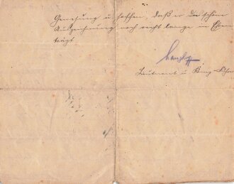 1.Weltkrieg , zwei Verleihungsurkunden eines Angehörigen im Infanterie Regiment 190. Eisernes Kreuz 2. Klasse und Hessisches Ehrenzeichen für Tapferkeit. Dazu sein Quittungsbuch