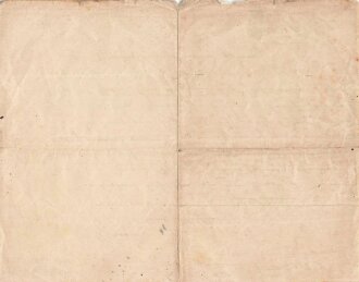 1.Weltkrieg , zwei Verleihungsurkunden eines Angehörigen im Infanterie Regiment 190. Eisernes Kreuz 2. Klasse und Hessisches Ehrenzeichen für Tapferkeit. Dazu sein Quittungsbuch