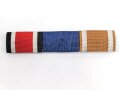 Bandspange Eisernes Kreuz 2.Klasse 1939 / Dienstauszeichnung Heer ( Auflage fehlt )  / Schutzwall Ehrenzeichen, 90mm