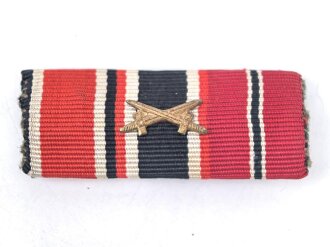 Bandspange Eisernes Kreuz 2.Klasse 1939 / Kriegsverdienstkreuz 2. Klasse mit Schwertern / Medaille Winterschlacht im Osten, 45mm