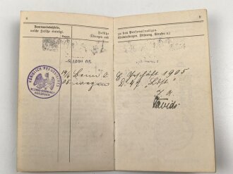 Preussen, Militärpaß , Zweitschrift, Landsturmschein und Fühungszeugnis eines Angehörigen im Pionier Btl. Nr. 7. Im 1. Weltkrieg Einsatz in Dünaburg
