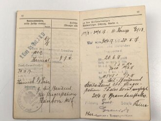 Preussen, Militärpaß , Zweitschrift, Landsturmschein und Fühungszeugnis eines Angehörigen im Pionier Btl. Nr. 7. Im 1. Weltkrieg Einsatz in Dünaburg