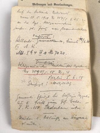 Preussen, Militärpaß , Zweitschrift, Landsturmschein und Fühungszeugnis eines Angehörigen im Pionier Btl. Nr. 7. Im 1. Weltkrieg Einsatz in Dünaburg