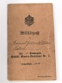 Preussen, Militärpaß , Zweitschrift, Landsturmschein und Fühungszeugnis eines Angehörigen im Pionier Btl. Nr. 7. Im 1. Weltkrieg Einsatz in Dünaburg