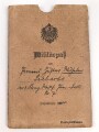 Preussen, Militärpaß , Zweitschrift, Landsturmschein und Fühungszeugnis eines Angehörigen im Pionier Btl. Nr. 7. Im 1. Weltkrieg Einsatz in Dünaburg