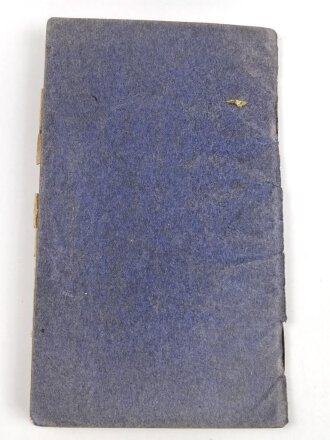 Baden, Militärpaß eines Angehörigen im Landwehr Infanterie Regiment 109, Diensteintritt am 1.7.1918