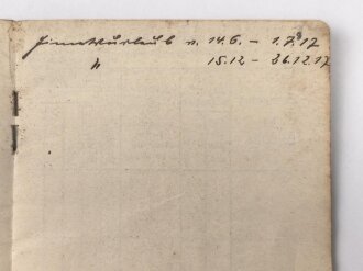 Preussen, Soldbuch eines Angehörigen des Fuss Artillerie Regiment 9