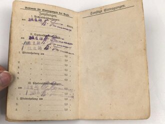 Hessen, Soldbuch eines Angehörigen im Res. Inf. Rgt. 116