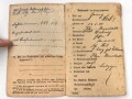 Hessen, Soldbuch eines Angehörigen im Res. Inf. Rgt. 116