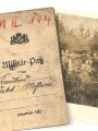 Bayern, Militärpaß eines Angehörigen im 2. bayr. Fußartillerie Regiment.