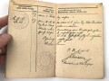 Bayern, Militärpaß eines Angehörigen im 2. bayr. Fußartillerie Regiment.