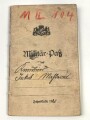 Bayern, Militärpaß eines Angehörigen im 2. bayr. Fußartillerie Regiment.