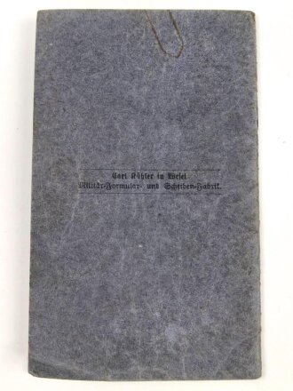 Preussen, Militärpaß eines Angehörigen im Infanterie Regiment 15, Frankreichfeldzug, Eisernes Kreuz 2. Klasse , Schaumburg Lippe Kriegs Verdienstkreuz.