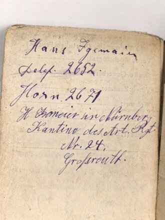 Bayern, Militärpaß eines Angehörigen im 19. Infanterie Regiment. Frankreichfeldzug, Eisernes Kreuz 2. Klasse