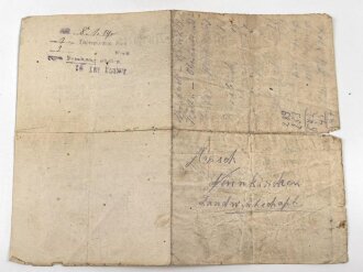 Bayern, Militärpaß eines Angehörigen im 19. Infanterie Regiment. Frankreichfeldzug, Eisernes Kreuz 2. Klasse