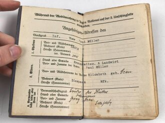 Bayern, Militärpaß eines Angehörigen im...