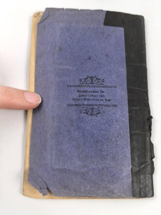 Württemberg, Militärpaß eines Angehörigen im Infanterie Regiment 126.