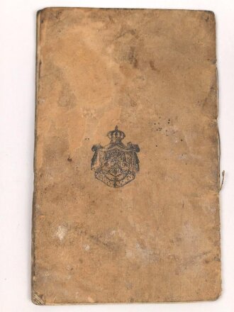 Hessen, Militärpaß eines Feldzugteilnehmers 1870/71.