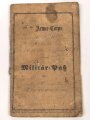 Hessen, Militärpaß eines Feldzugteilnehmers 1870/71.