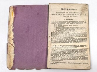 Hessen, Militärpaß eines Angehörigen im...