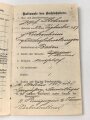 Kaiserliche Marine, Militärpaß eines badischen Freiwilligen aus Schwetzingen