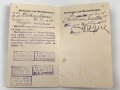 Kaiserliche Marine, Militärpaß eines badischen Freiwilligen aus Schwetzingen