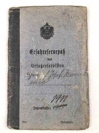 Baden, Militärpaß eines Angehörigen im...