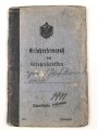 Baden, Militärpaß eines Angehörigen im Infanterie Regiment Nr. 114. Ab 1914 Brückenschutz Markolsheim,