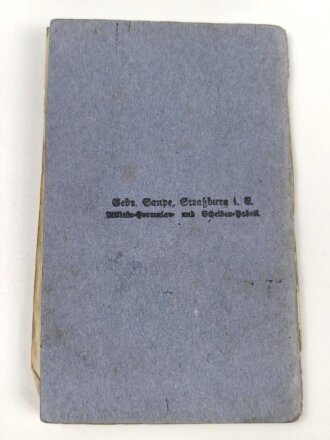 "Dem tapferen Bleiler" Baden, Militärpaß eines Angehörigen Infanterie Regiment 170. Ab 1916 Fernsprech Abteilung des XVI. Armeekorps versetzt, Frankreichfeldzug bei Divisions Funker Abteilung 40.