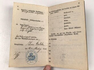 Bayern,  Militärpaß und Soldbuch eines Angehörigen Armierungs Batl. Nr. 1. am 11.8.15 wegen Krankheit zur Krankenabteilung Gent überwiesen, Kriegslazarett Stenay, zurückgestellt, ab 1918 zur Arbeitsleistung bei BASF Ludwigshafen