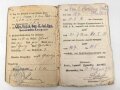 Bayern,  Militärpaß und Soldbuch eines Angehörigen Armierungs Batl. Nr. 1. am 11.8.15 wegen Krankheit zur Krankenabteilung Gent überwiesen, Kriegslazarett Stenay, zurückgestellt, ab 1918 zur Arbeitsleistung bei BASF Ludwigshafen