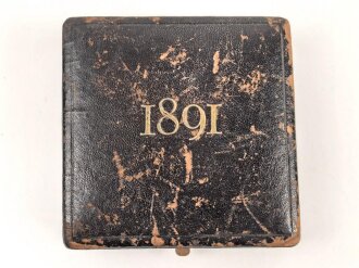 Tschechoslowakei, Etui für eine Medaille " 1891" 7,5 x 7,5 x 2,5cm