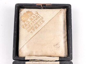 Tschechoslowakei, Etui für eine Medaille " 1891" 7,5 x 7,5 x 2,5cm