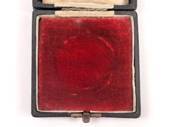 Tschechoslowakei, Etui für eine Medaille " 1891" 7,5 x 7,5 x 2,5cm