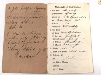 Württemberg, Militär Führerschein und zwei Soldbücher eines Angehörigen im Kraftfahrbatl. , Eisernes Kreuz 2. Klasse