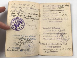 Württemberg, Militär Führerschein und zwei Soldbücher eines Angehörigen im Kraftfahrbatl. , Eisernes Kreuz 2. Klasse