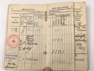 Württemberg, Militär Führerschein und zwei Soldbücher eines Angehörigen im Kraftfahrbatl. , Eisernes Kreuz 2. Klasse
