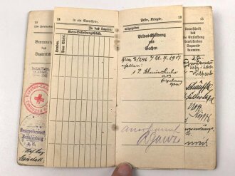 Württemberg, Militär Führerschein und zwei Soldbücher eines Angehörigen im Kraftfahrbatl. , Eisernes Kreuz 2. Klasse