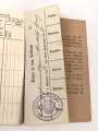 Württemberg, Militär Führerschein und zwei Soldbücher eines Angehörigen im Kraftfahrbatl. , Eisernes Kreuz 2. Klasse