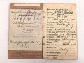 Württemberg, Militär Führerschein und zwei Soldbücher eines Angehörigen im Kraftfahrbatl. , Eisernes Kreuz 2. Klasse
