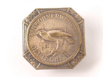 Preußische Einwohnerwehr, silberner Falkenknopf. Getragenes Stück