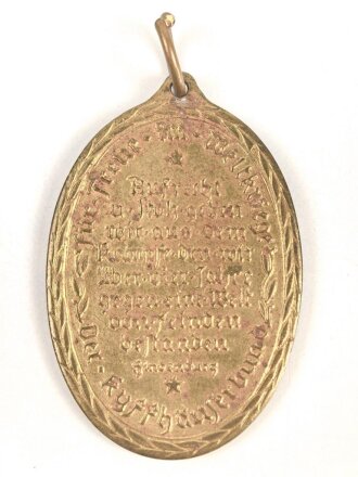 Kyffhäuserbund,  Kriegsdenkmünze 1914-18 , Band beiliegend