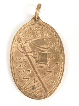 Kyffhäuserbund,  Kriegsdenkmünze 1914-18 , Band...