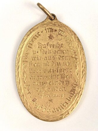 Kyffhäuserbund,  Kriegsdenkmünze 1914-18 , Band beiliegend