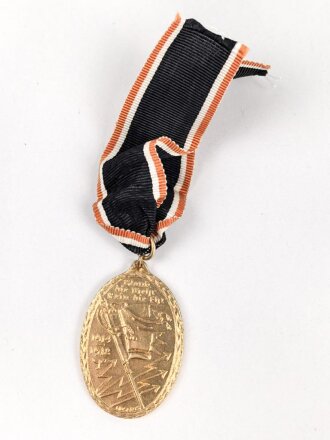 Kyfhäuserbund, Kriegsdenkmünze 1914-18, am Band