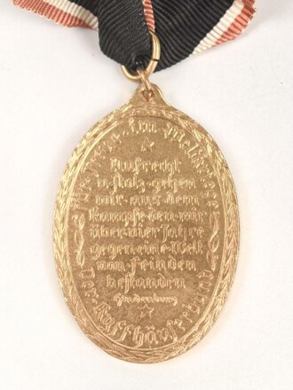 Kyfhäuserbund, Kriegsdenkmünze 1914-18, am Band