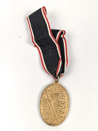 Kyffhäuserbund,  Kriegsdenkmünze 1914-18 , am Band